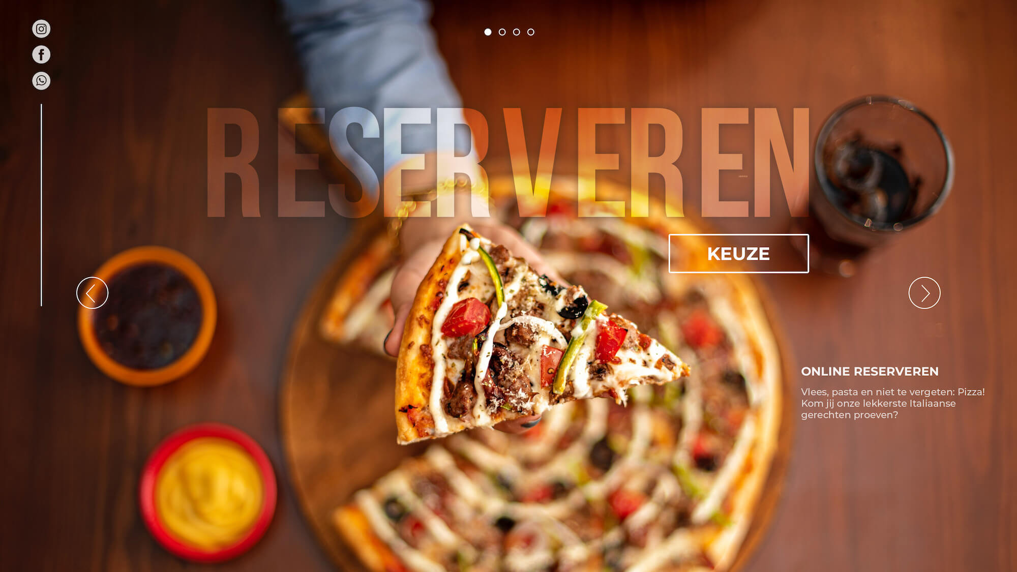 Website ontwerp pizzeria